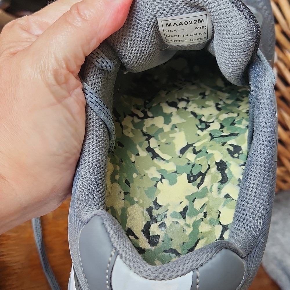 Propet One LT Gray Trainers Ortholite Gym Running Shoes Sneakers Gray sz 11 Wide - Picture 7 of 16